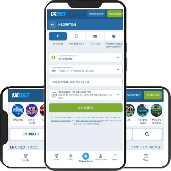 Comment s’enregistrer par le biais de l’application